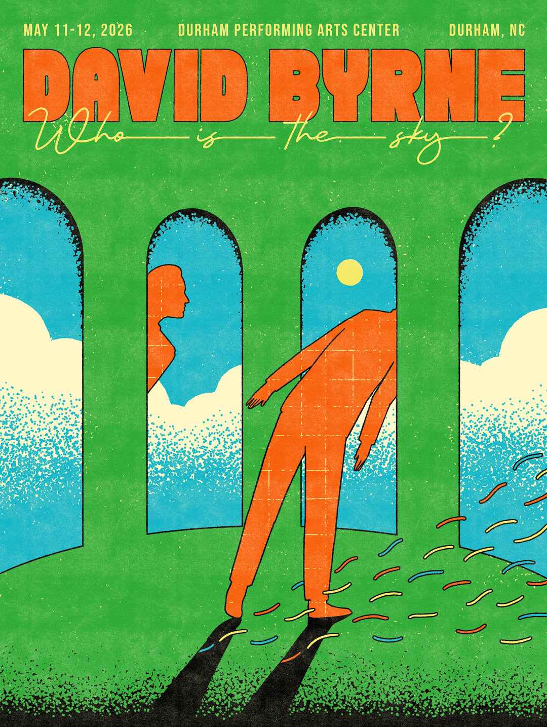 David Byrne Durham Poster