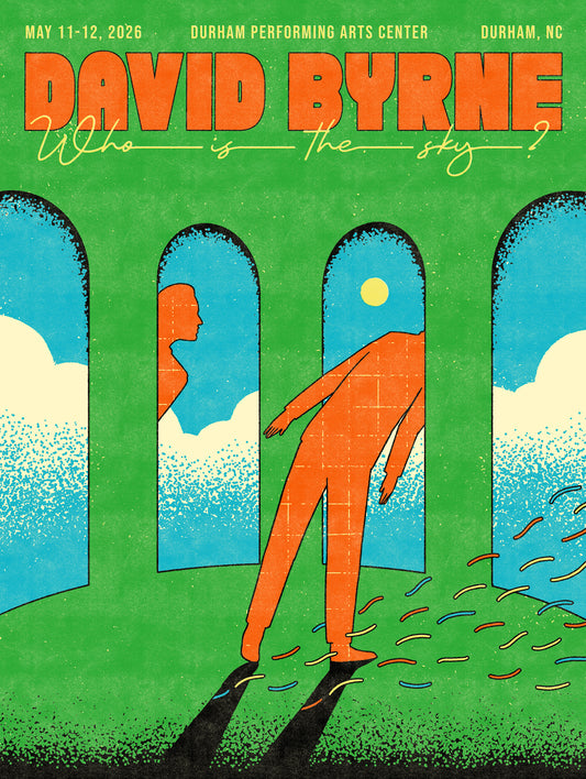 David Byrne Durham Poster