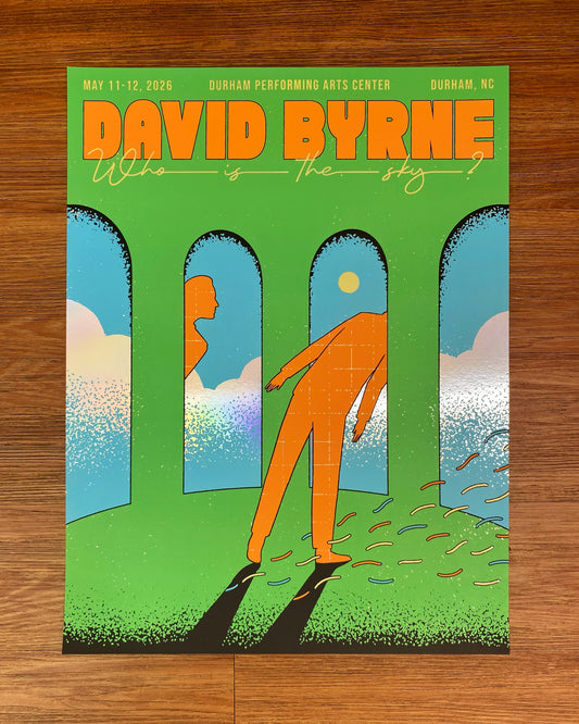 David Byrne Durham Poster (Foil)